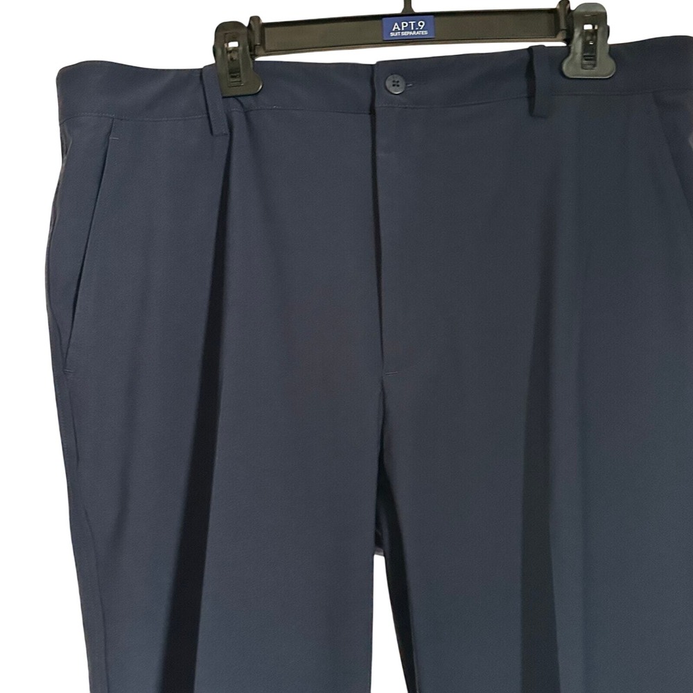 FootJoy‎ Mens Navy Blue Pleated Performance Golf Pants 38x32 Stretch Trousers